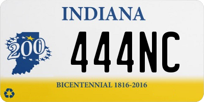 IN license plate 444NC