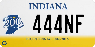 IN license plate 444NF