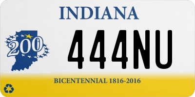 IN license plate 444NU