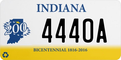 IN license plate 444OA