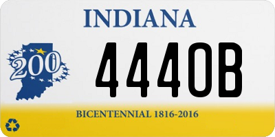 IN license plate 444OB