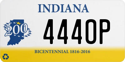 IN license plate 444OP