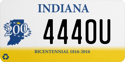 IN license plate 444OU