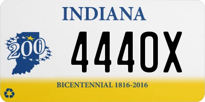 IN license plate 444OX