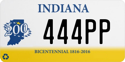 IN license plate 444PP