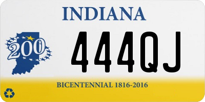 IN license plate 444QJ