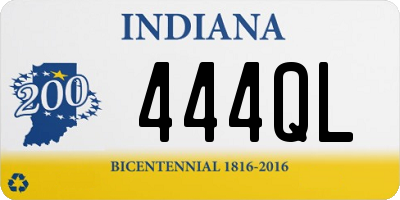 IN license plate 444QL