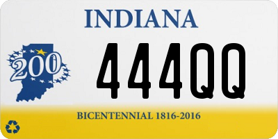 IN license plate 444QQ