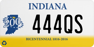 IN license plate 444QS