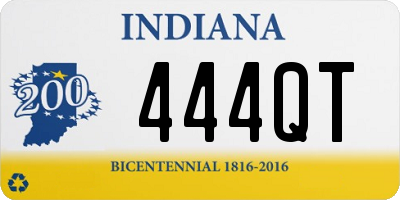 IN license plate 444QT