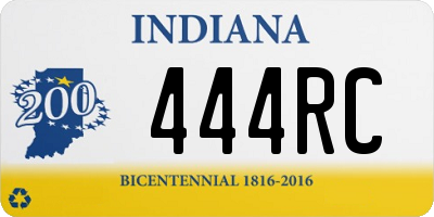 IN license plate 444RC