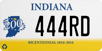 IN license plate 444RD