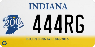 IN license plate 444RG