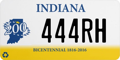 IN license plate 444RH