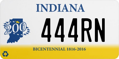 IN license plate 444RN