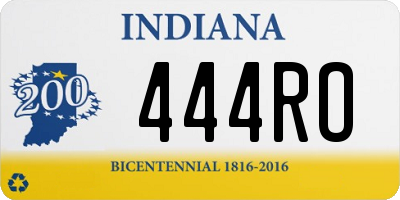 IN license plate 444RO