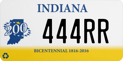 IN license plate 444RR