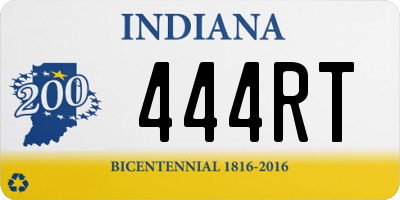 IN license plate 444RT