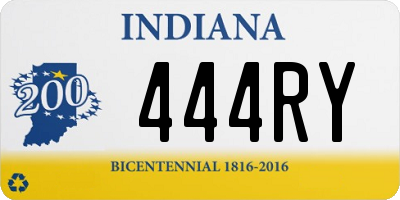 IN license plate 444RY