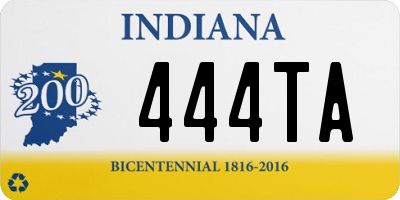 IN license plate 444TA