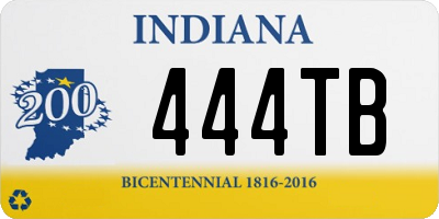 IN license plate 444TB