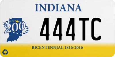 IN license plate 444TC