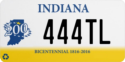 IN license plate 444TL