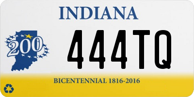 IN license plate 444TQ