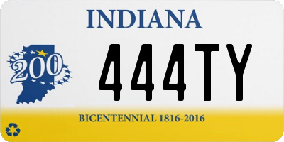 IN license plate 444TY