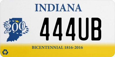 IN license plate 444UB