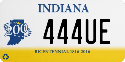 IN license plate 444UE
