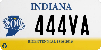 IN license plate 444VA