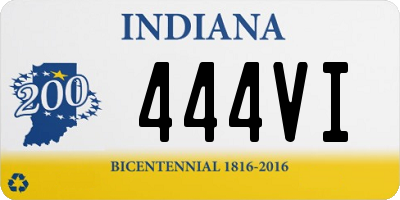 IN license plate 444VI