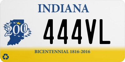 IN license plate 444VL