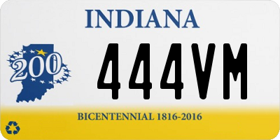 IN license plate 444VM