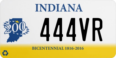 IN license plate 444VR