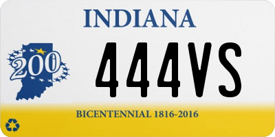 IN license plate 444VS