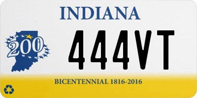 IN license plate 444VT