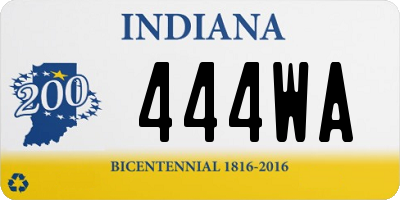 IN license plate 444WA