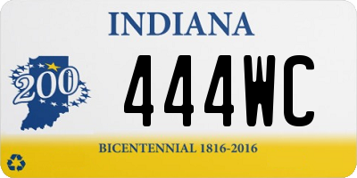 IN license plate 444WC