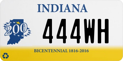 IN license plate 444WH