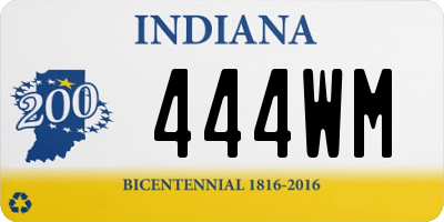 IN license plate 444WM