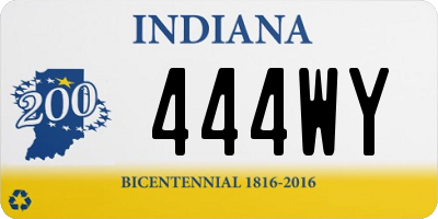 IN license plate 444WY