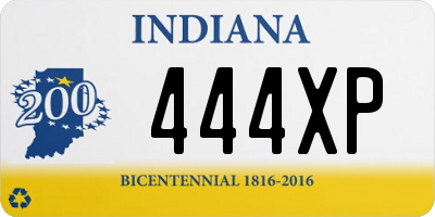 IN license plate 444XP