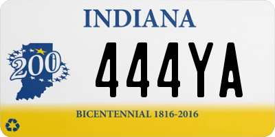 IN license plate 444YA