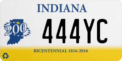 IN license plate 444YC