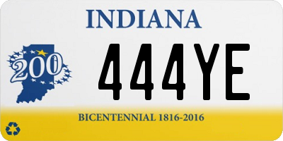 IN license plate 444YE