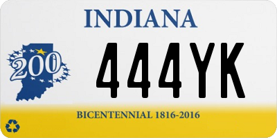 IN license plate 444YK