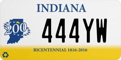 IN license plate 444YW