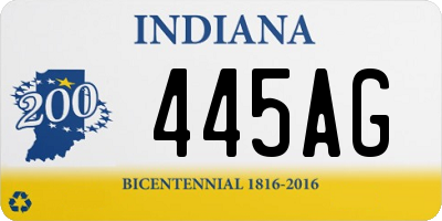 IN license plate 445AG